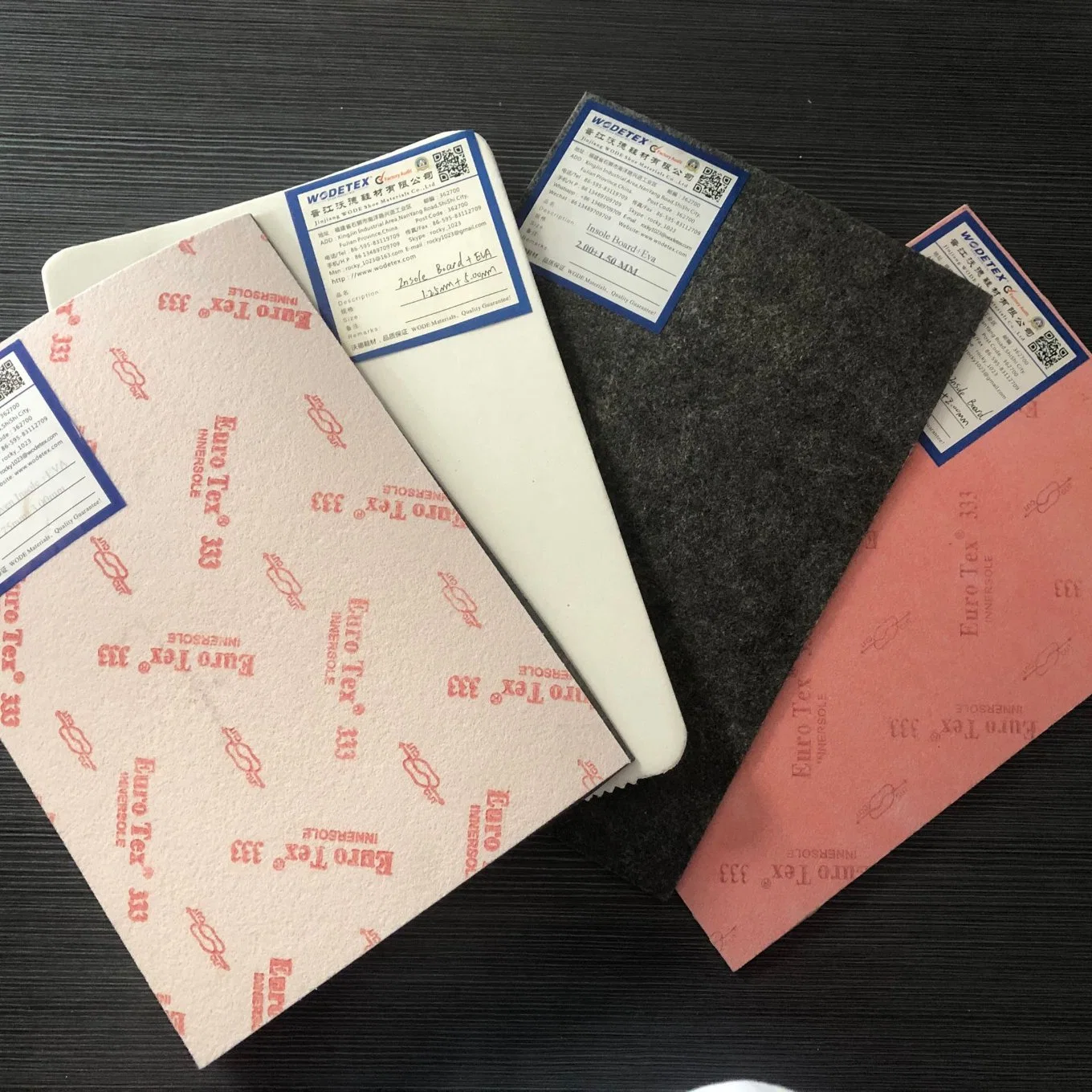 Factory Price Fiber Non Woven Insole Board Laminated EVA Foam for Making Shoes