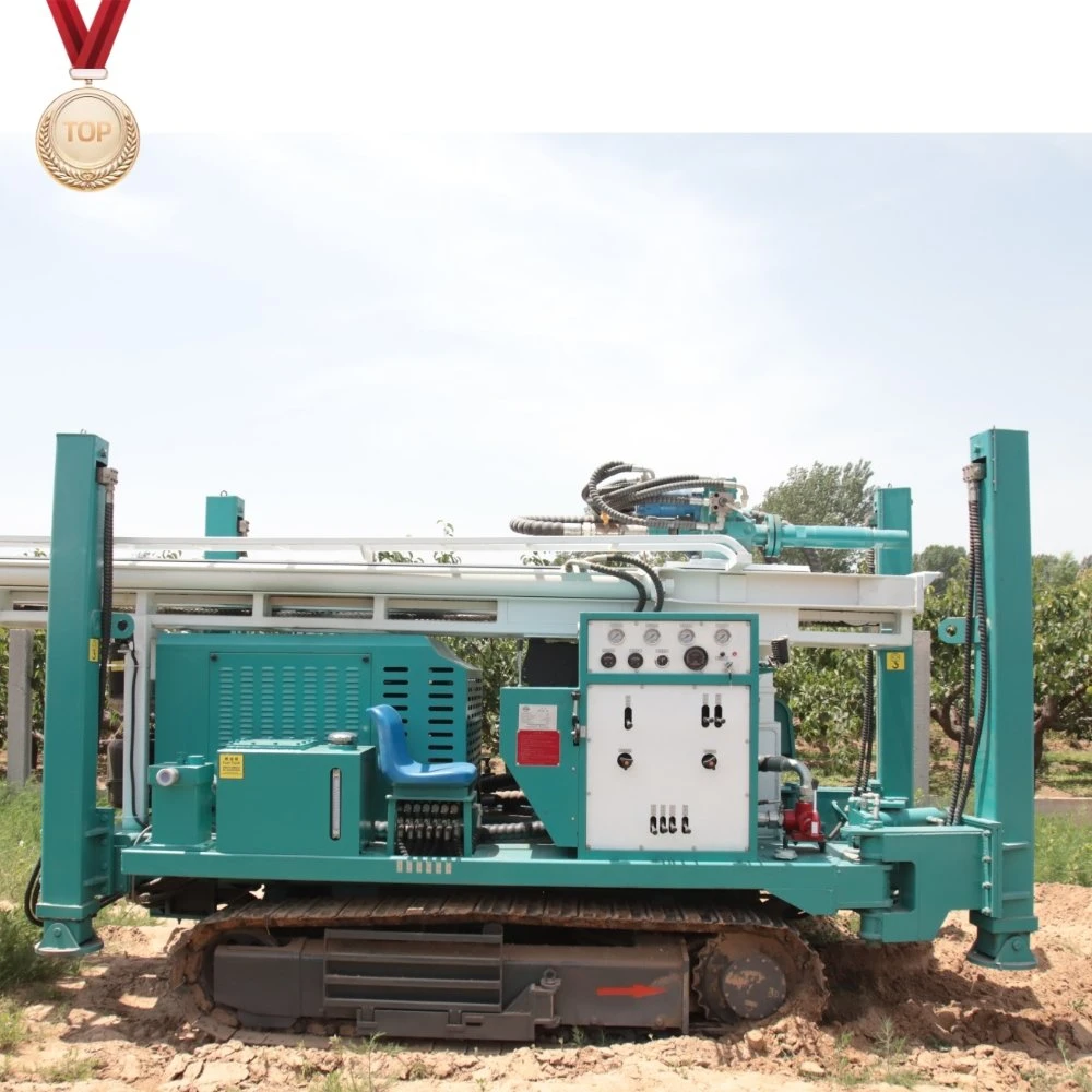 Rotary Crawler Borehole for Sale 300m Deepwater Well Drilling Machine