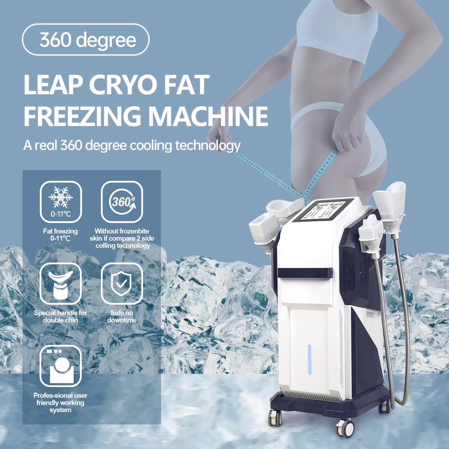 وزن خسارة الجسم Shaper Slimming Cryolpolesis معدات الجمال