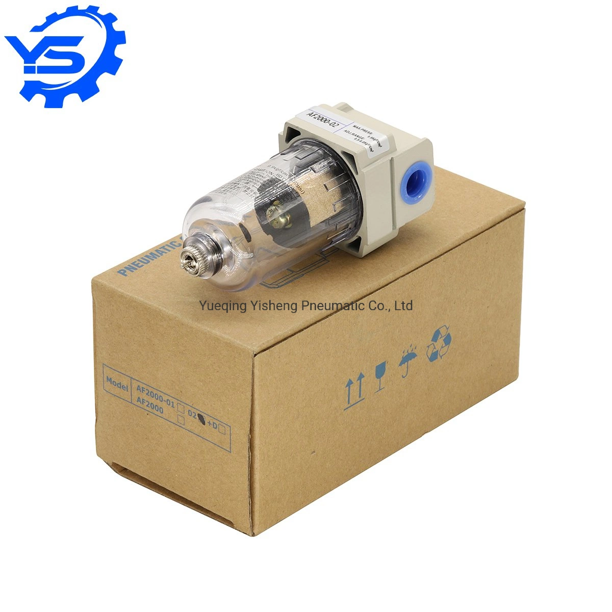 Af Series Press Gauge Af3000-03/03A/03D Filter Air Aluminum Alloy Automatic Drain Pneumatic Oil Filter