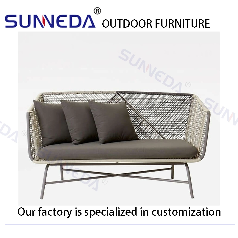 New Style Comfortable Soft Cushion Wicker Rattan Vine Outdoor Chair Set