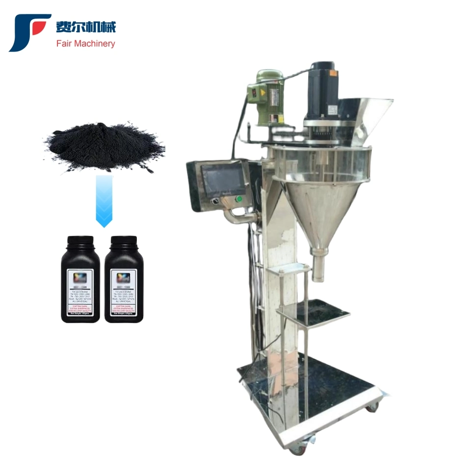 Semi Automatic Cosmetic Dry Powder Filling Machine Milk Sugar Coco Protein Powder Jar Can Auger Filler Small Bag Packing Machine