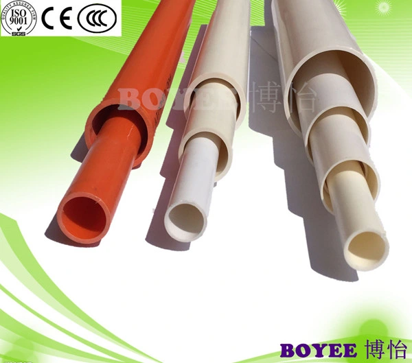 White/Grey/Black/Orange/Green Color 20mm & 25mm PVC Electrical Wiring Cable Ductwork Trunking / PVC Electric Duct Tube Pipe Conduit with Socket End & Belled End