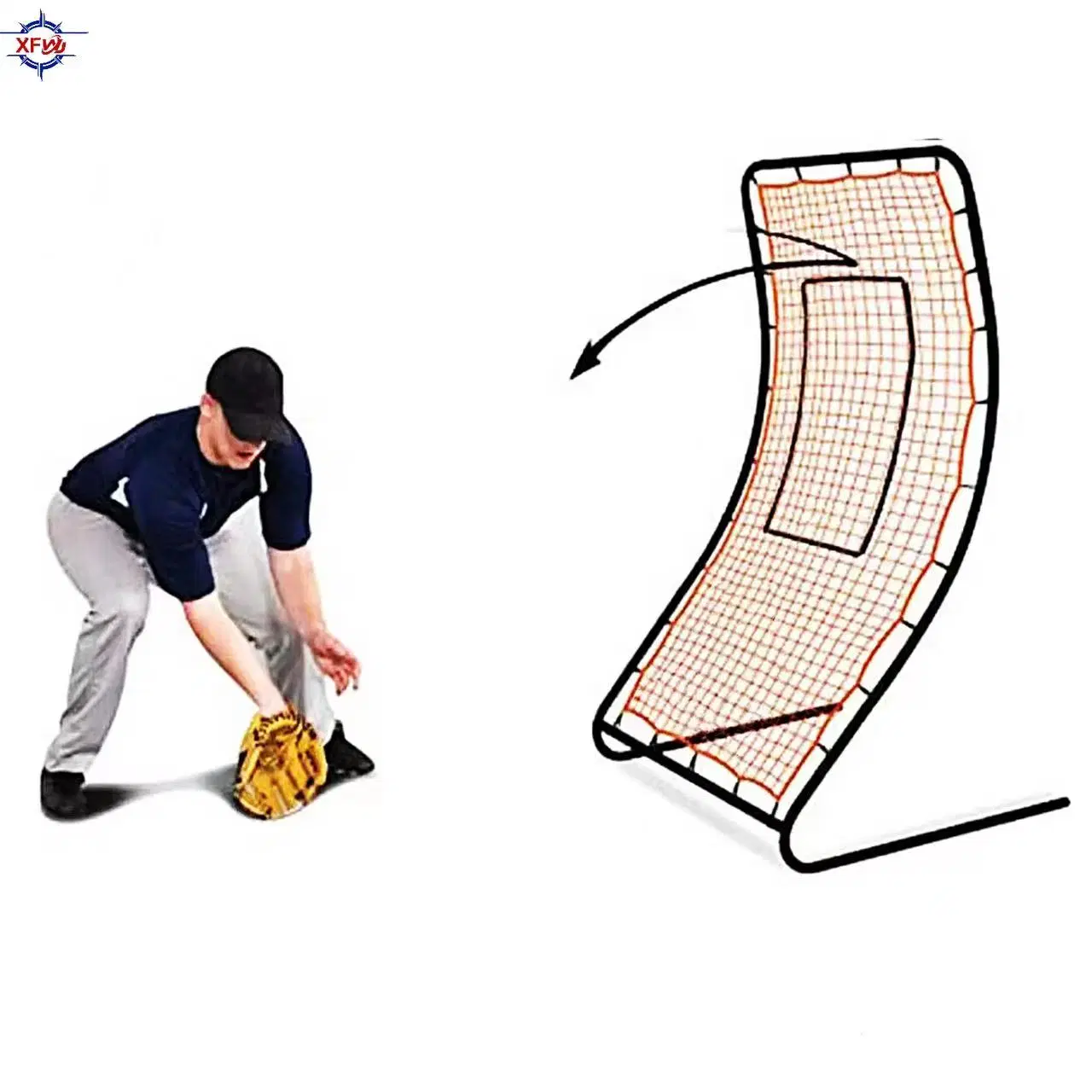 Multiple Use Scenarios Uniform Mesh Strong Support PE Material Baseball Softball Nets