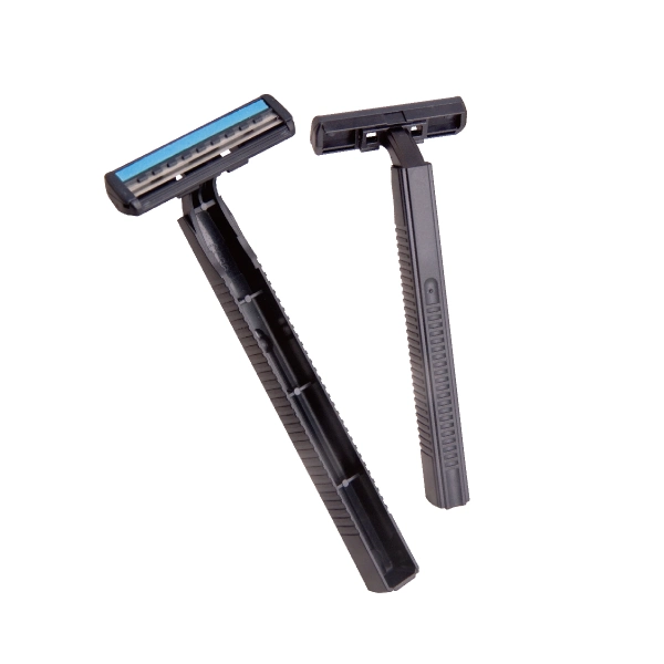 Plastic Handle Fixed Type Twin Blade Disposable Razor