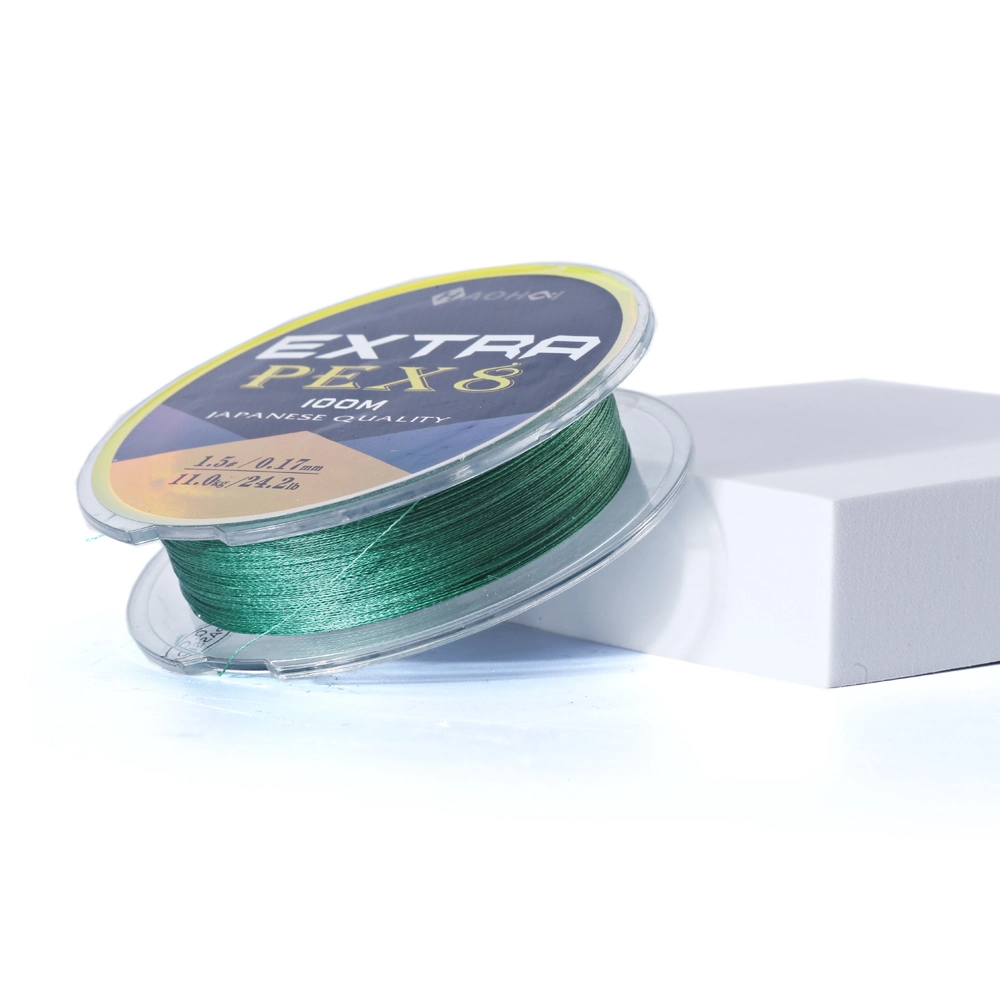 Never Fade out Color Braided Line for Fishing 50lb 0.37m Blue 100m Net