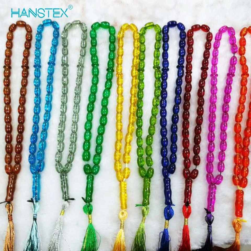 Wholesale Multi Color Muslim Islamic Prayer Beads 33 Beads Muslim Rosary Tasbih Islamic Religion Eid Ramadan Gift