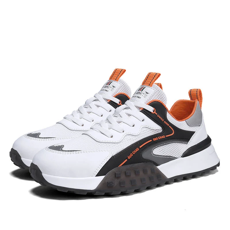 New Models Light Weight PU Mesh Casual Sport Shoes for Men