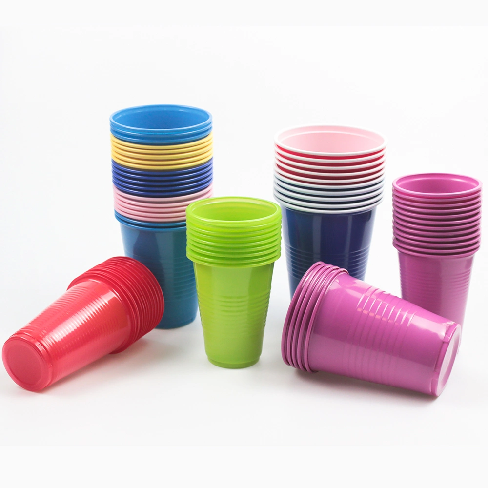 Disposable Plastic Tableware PP Plastic Cup 5oz to 7oz Hot Cold Cup Party Colored Drinking Hospital Cups PP with Logo