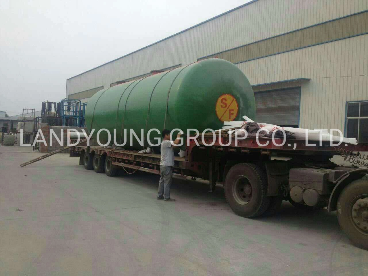 Double-Layer Oil Tank Storage Tank for Gas Station FRP Double Wall Fuel Storage Tank