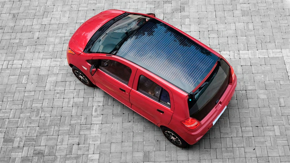 4-Ruedas Vehículo Híbrido Super Solar de Energía Verde Auto Eléctrico