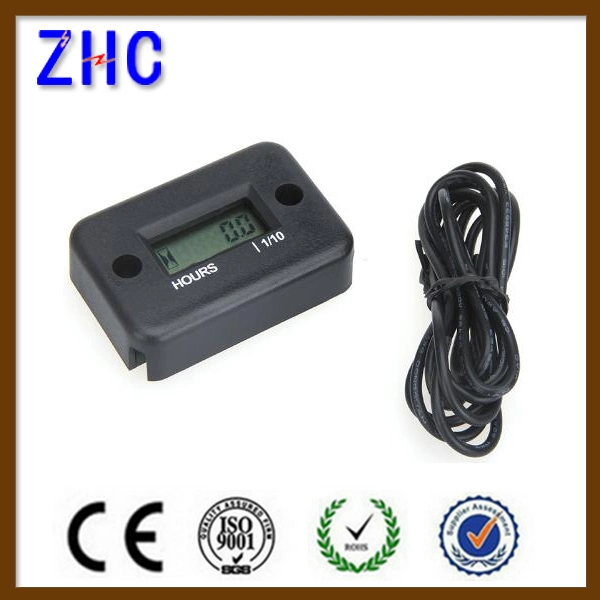 Generator 6V-270V Digital LCD Display Engine Hour Meter for Gasoline Engine Racing Motorcycle