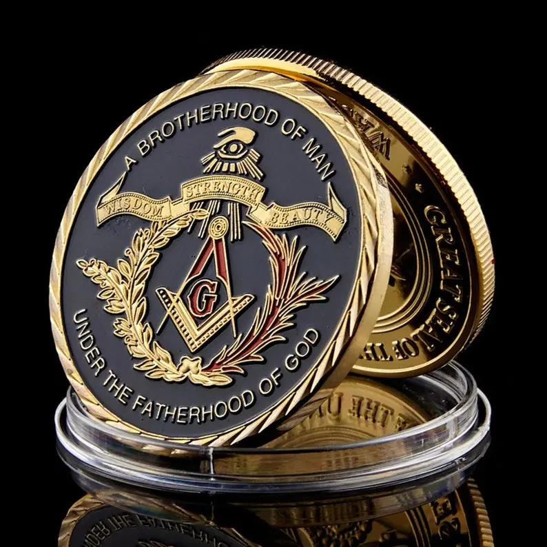 Vente en gros bon marché blanc Metal 3D Enamel St Michael Armor of Dieu Marine corps pompiers sécurité Marine Chef Armée Masonic Canada Pièce de monnaie militaire personnalisée américaine