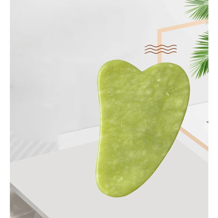 Cheap Price Xiuyan Gua Sha Custom Premium 100 Natural Green Scraping Massage Face Jade Aventurine Facial Guasha Scraper Board