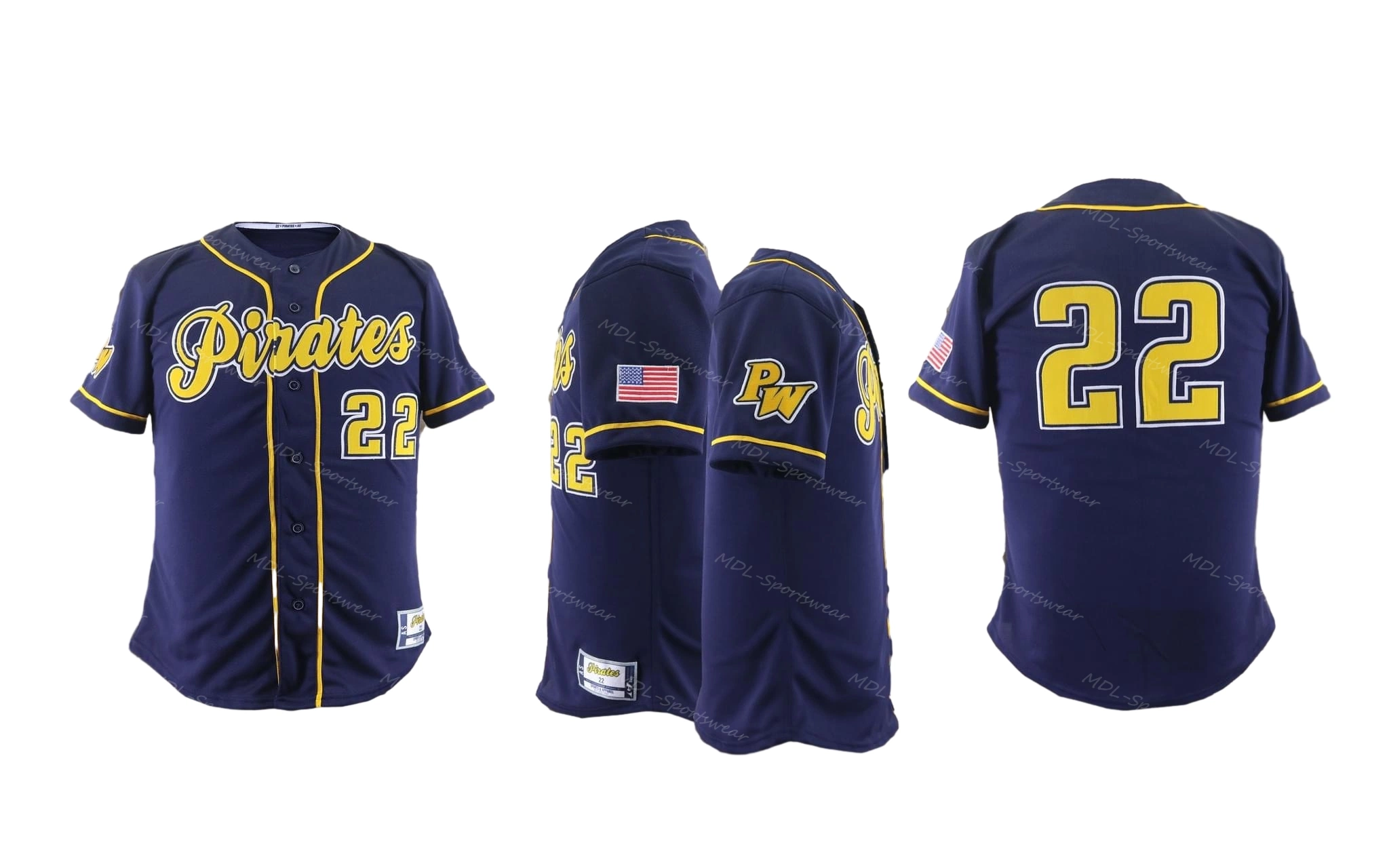 Custom Color Frauen hochwertige genäht Baseball Jersey Sets