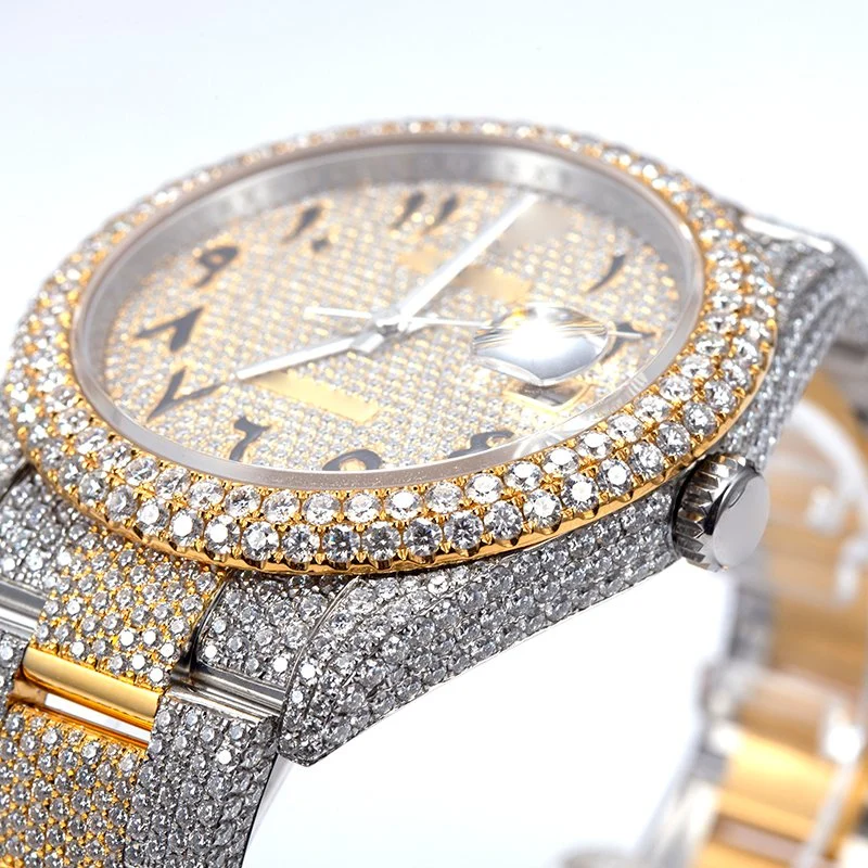 Mode Iced Out Top Brand Luxus Geschenk Customized Moissanite Uhr