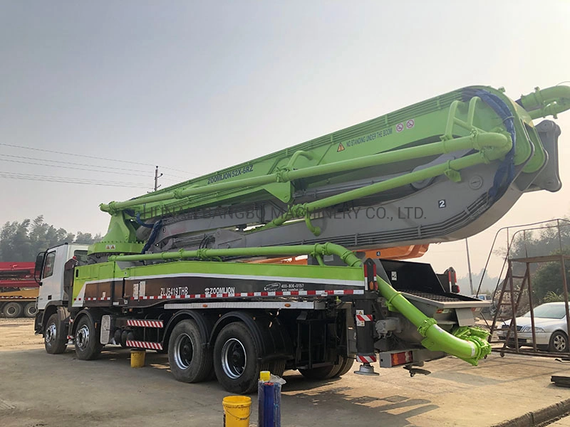 Construction Machinery Concrete Equipment Zoomlion 52m Concrete Placing Boom Beton Pump Machine Used Concrete Pump Truck