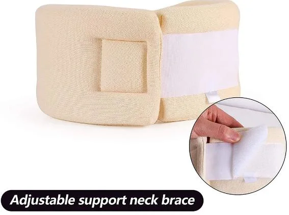 Gola em espuma de densidade firme cervical confortável suporte para o pescoço gancho