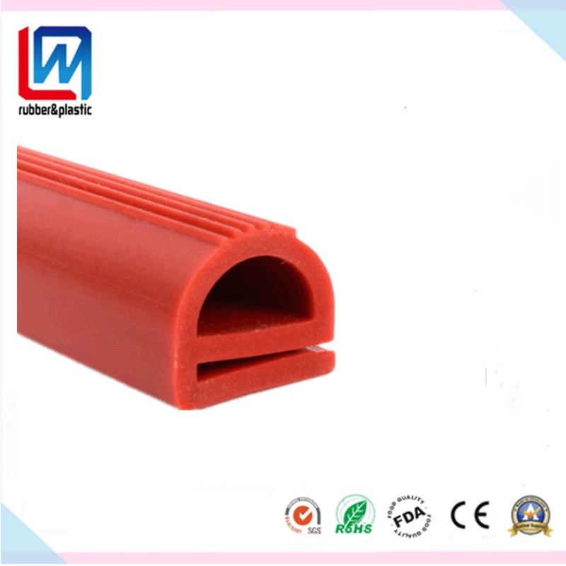 E-Shape Solid Silicone Rubber Weatherstrip Sealing for equipment Machinery