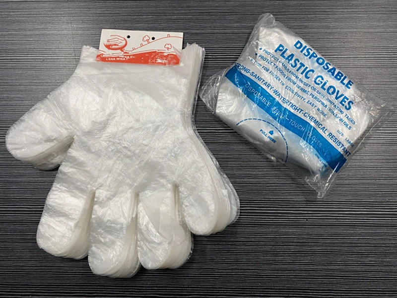 Biodegradable HDPE Disposable Gloves Plastic PE Gloves