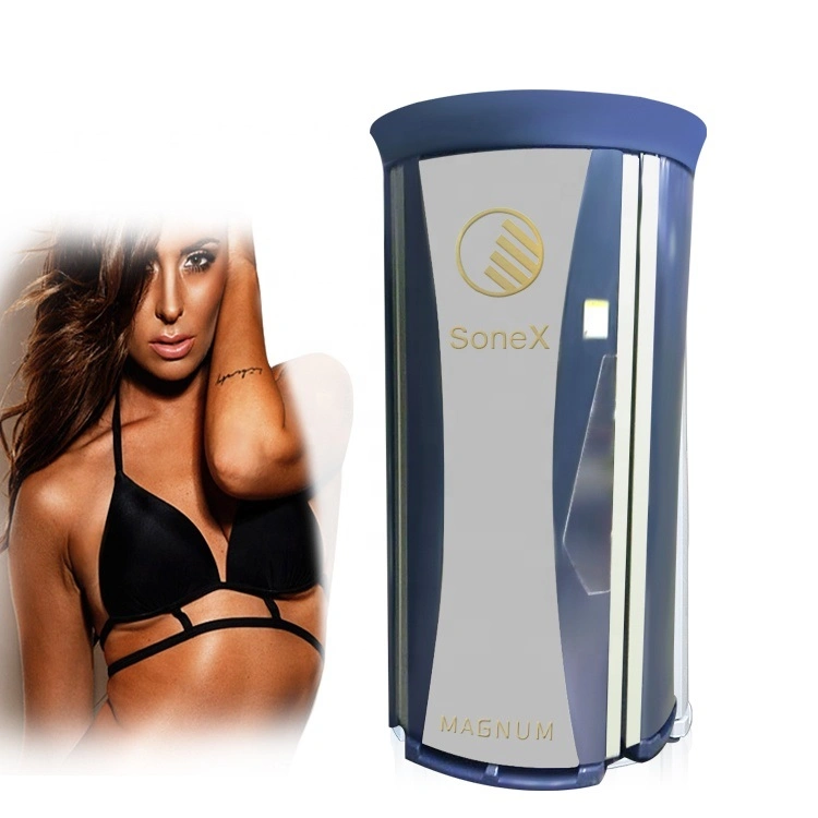 SPA Capsule Sunbath Indoor Tanning Machine Standing Solarium 10kw Salon Beauty Machine