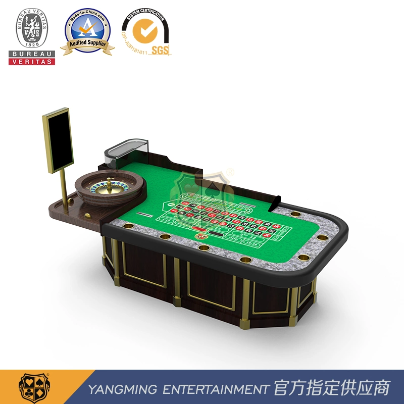 Luxury Roulette Poker Table Customized by High-End Hotel Clubs