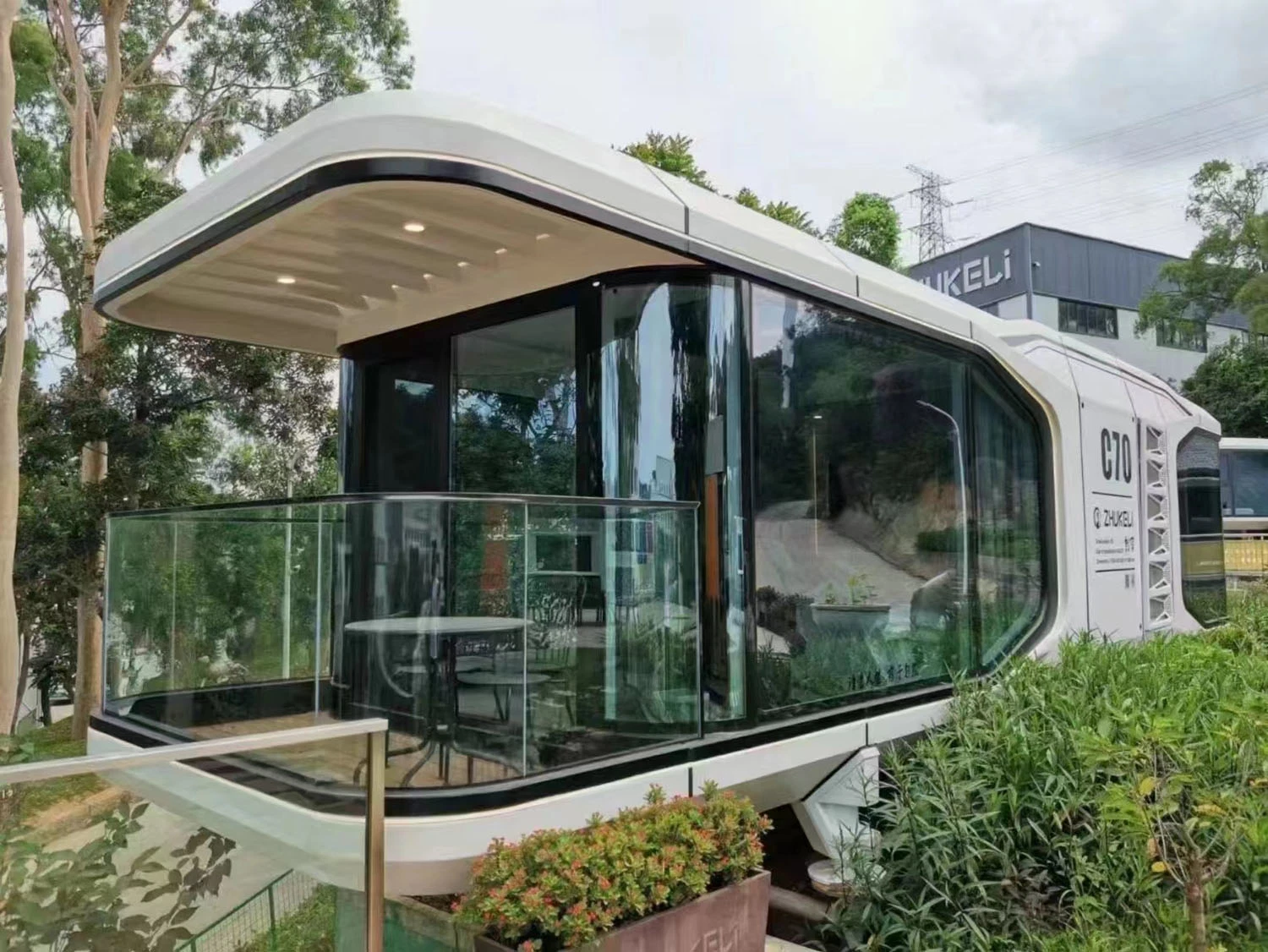 Modern Aluminum Capsule Residential Container Hotel Technology Sense Residential Sale