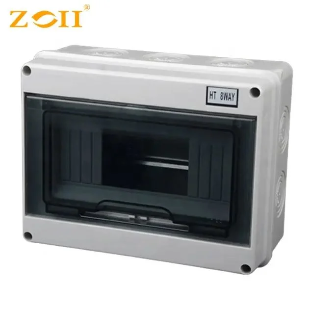 Zoii Distribution Box Ht Waterproof Junction Box Ht 12 Way PC Cover ABS Body Electrical Power MCB up and Down Switch