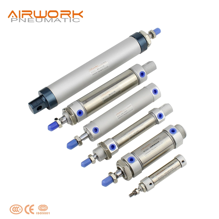 Cm2 Stainless Steel Mini Round Pneumatic Piston 25 mm Stroke Air Cylinder