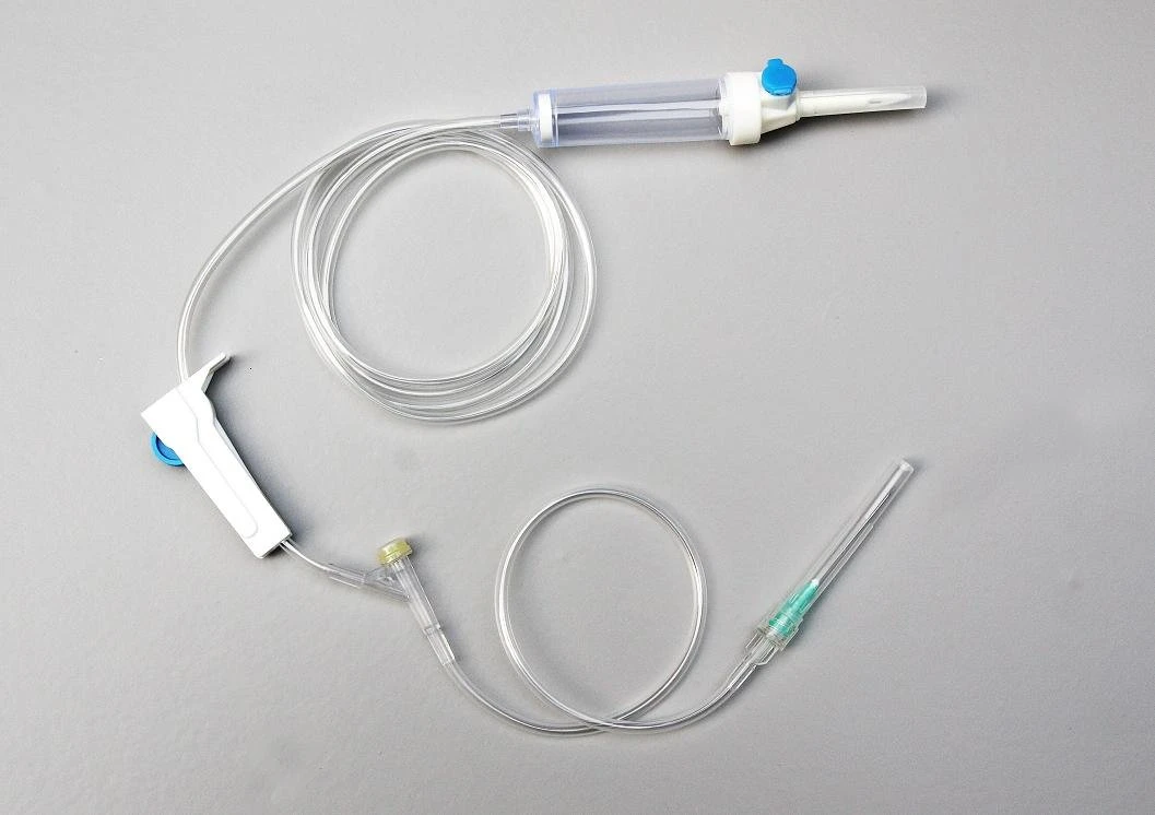 CE ISO Ethylene Oxide Sterilization Medical Supply Disposable Infusion Set/ IV Set with Syringe Needle