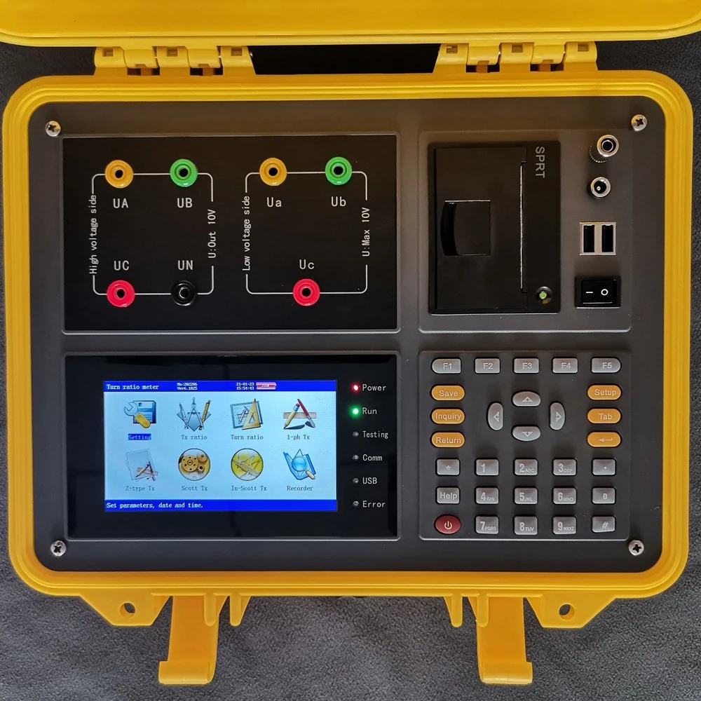 Rechargeable Irregular Angle CT Transformer Windings Turns Ratio TTR Tester