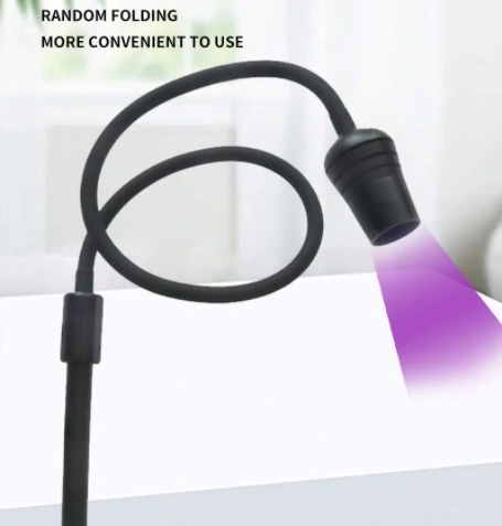 Logo Customized OEM Standing Flexible UV Lash Light LED Lamp Fix Eyelash Extension Glue 5W Light Spot Adjust