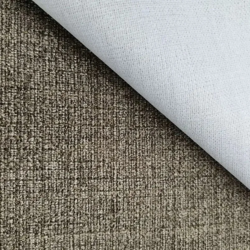 Price Per Yard Linen Fabric for Sofa Polyester Linen Look Fabric Chair Covers Living Room Imitation Hemp Fabric