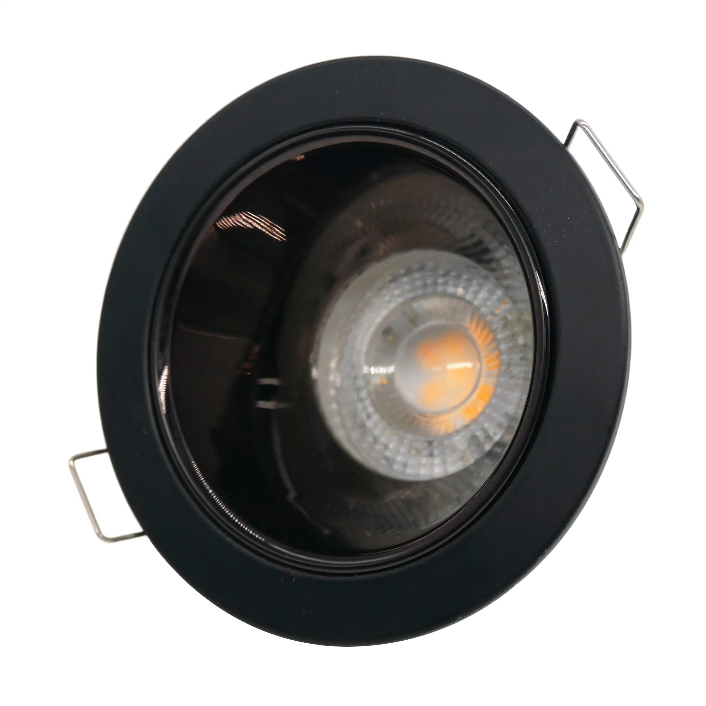 MR16 de aluminio LED GU10 de la Ronda de halógenos empotrados Lámpara de techo Soporte Downlight