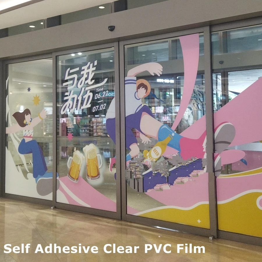 Self Adhesive Clear PVC Film for Eco-Solvent Digital Printing