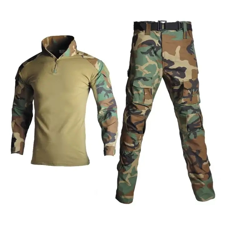 Custom Combat Camouflage Uniform Frog Suit Long Sleeve Shirt Pants Camouflage Tactical Clothing for Women and Men