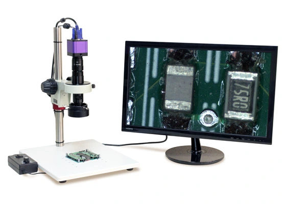 Electrónico óptico HD con la cámara de vídeo Medición Microscopio monocular digital