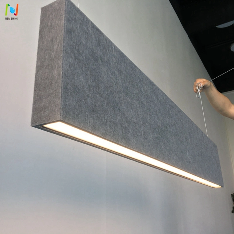 Office Ceiling Acoustic Sound Absorbing LED Linear Pendant Light