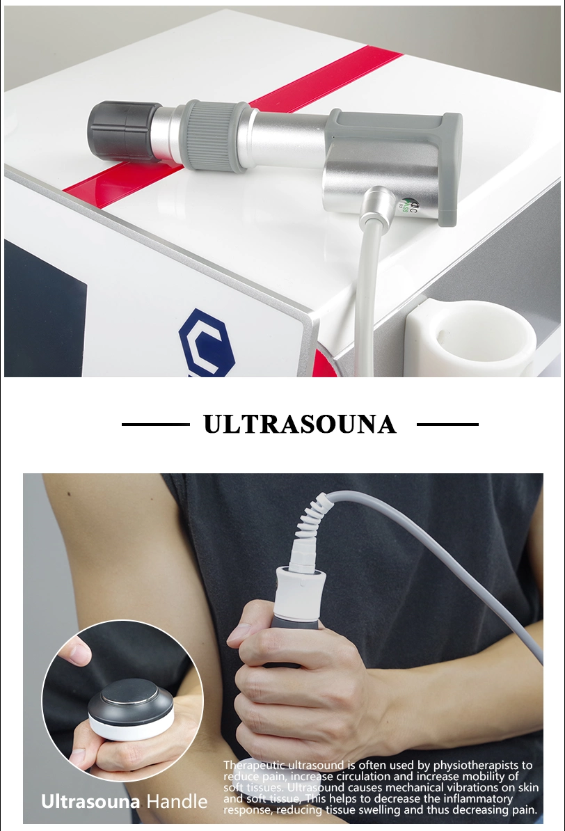 Body Pain Reduction Ultrasound Shock Wave ED Treatment Physical Therapy Equipments