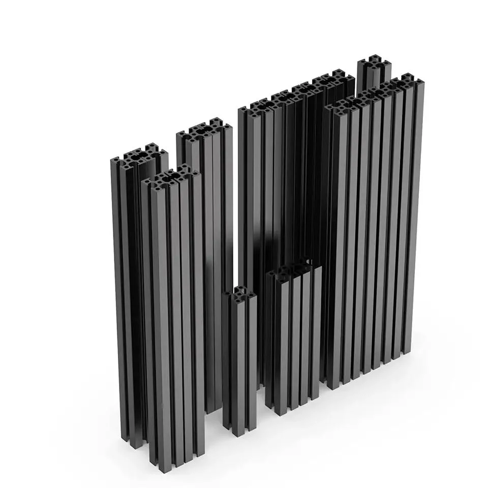 Mill Finish Black 6063 T5 Aluminum Building Material Extrusion Aluminum Profile for Glass Curtain Wall