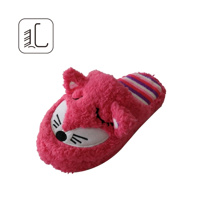 Lovely Plush Animal Shoes Cheap Custom Bedroom Animal Fox Slippers