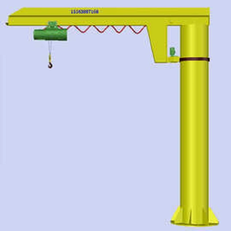 Grúa de brazo giratorio de columna fija de la grúa grúa móvil de madera contrachapada 0.5t única elevación