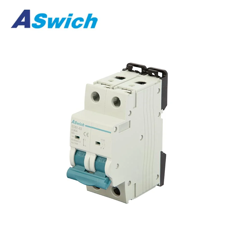 Aswich 1000V 1P 2P 3P 4p de apagado automático eléctrico rompiendo el disyuntor miniatura MCB DC