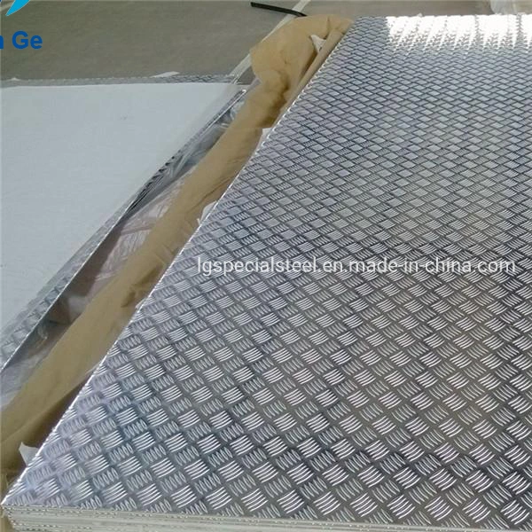 4X8 5 Bar Aluminum Tread Checkered Plate