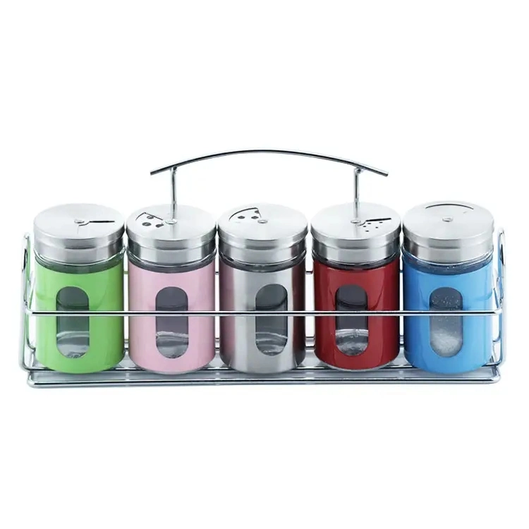 Mini Spice jarra de vidrio botella personalizada agitadores de sal y pimienta