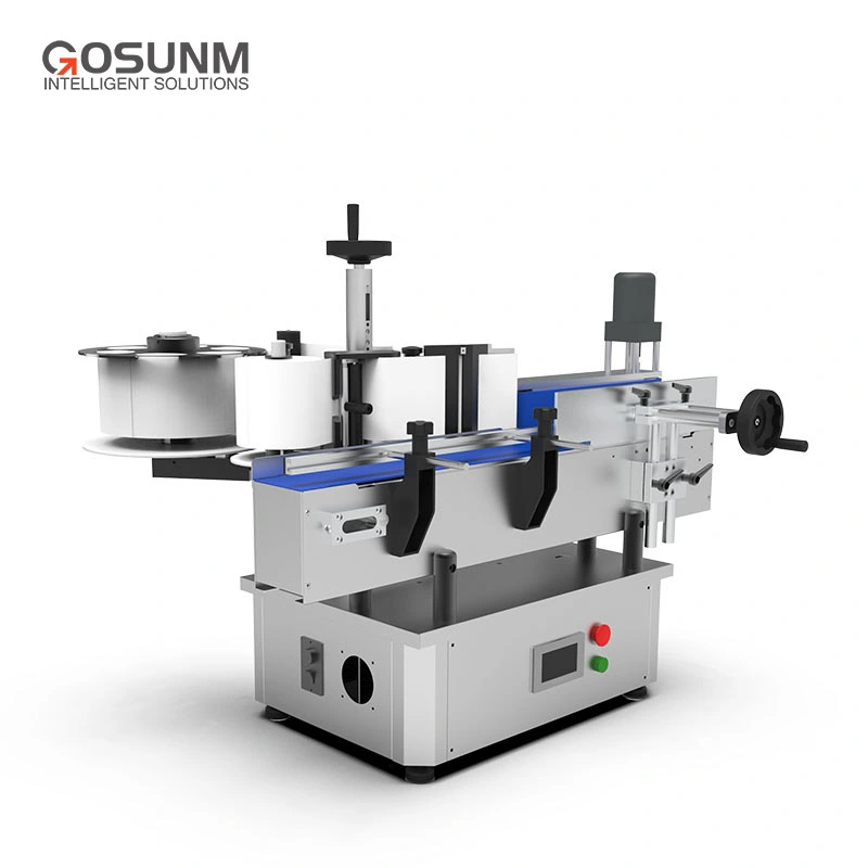 Gosunm 2022 Nova Geração de Rolo para Rolo de Velocidade Alta Barato preço ronda Bebidas Garrafa Garrafa de rotulação aplicador de etiqueta de identificação do vaso de máquina