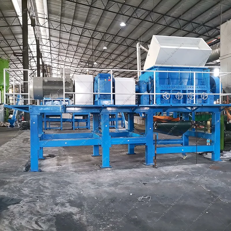 Fully Automatic Plant Rubber Machinery Tire Shredder Machine Tire Recycling Machine and Rubber Machine for Sale