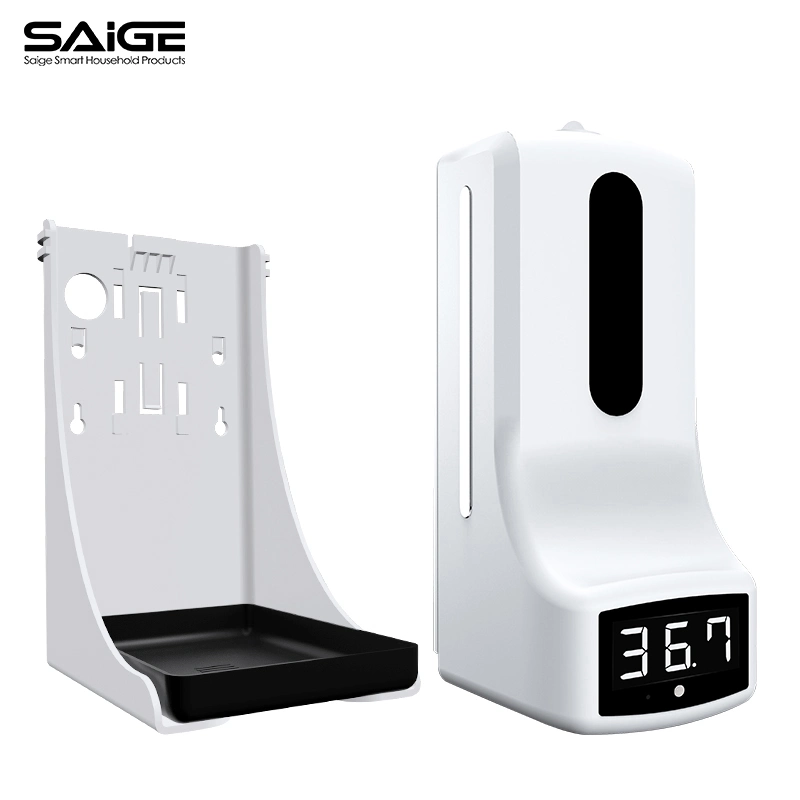 Saige 1000ml K9 Pro el termómetro de desinfección de la mano de jabón dispensador de sensor