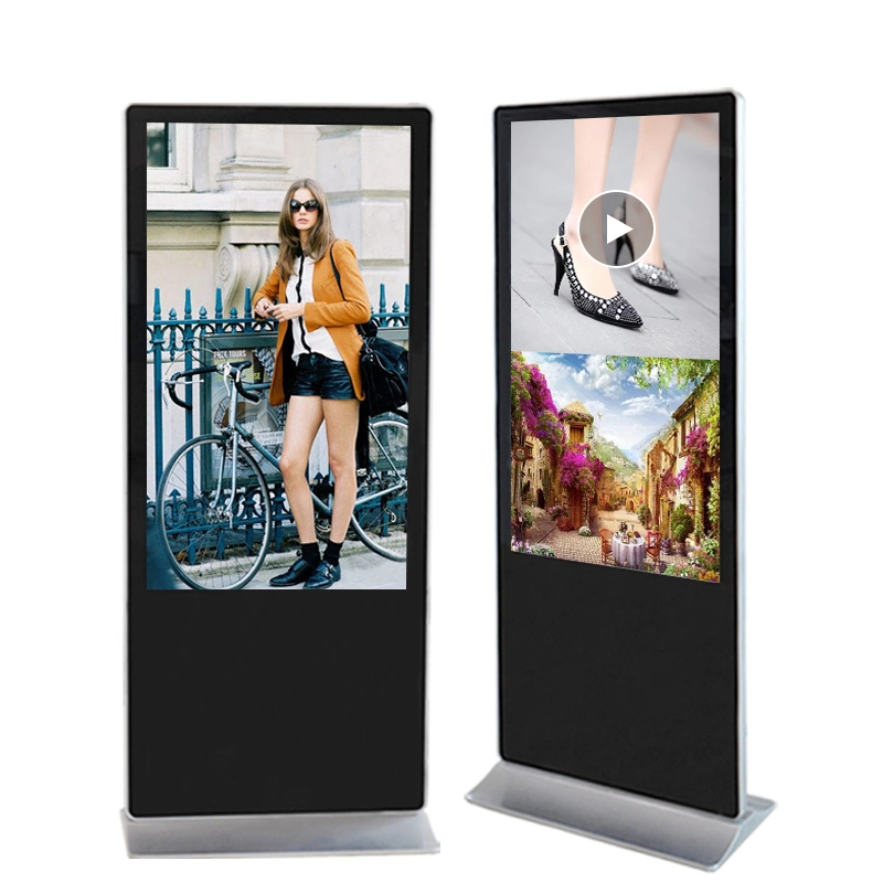 Digital Signage Display LCD-Bildschirm Touch Player Bodenfläche Zoll Totem Outdoor Standwand Android für LED Werbung Kiosk