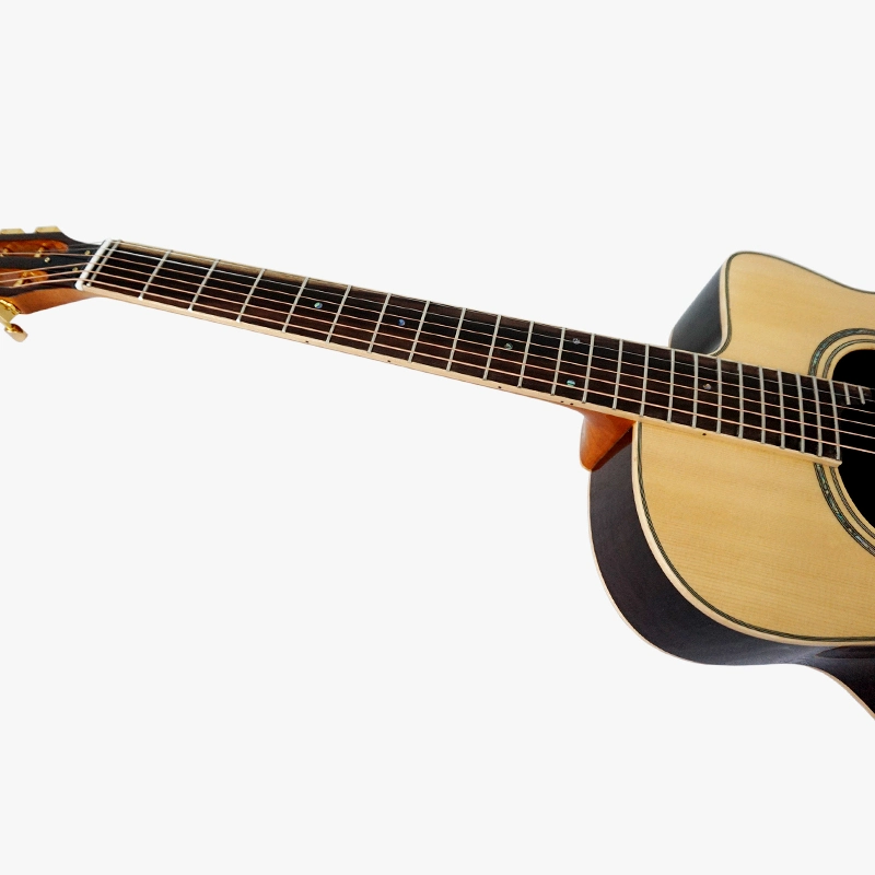 Mayorista/Proveedor personalizado Aiersi Marca de abeto Top Django Gypsy Jazz acústico Venta de guitarra